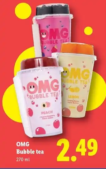 Lidl OMG Bubble tea aanbieding
