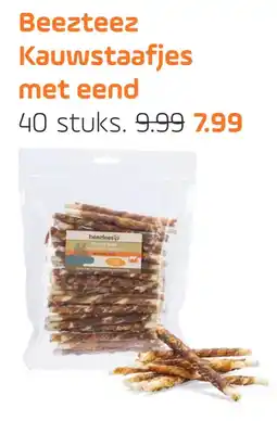 Coppelmans Beezteez Kauwstaafjes met eend aanbieding