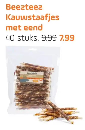 Coppelmans Beezteez Kauwstaafjes met eend aanbieding