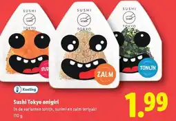 Lidl Sushi Tokyo onigiri aanbieding