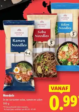 Lidl Noedels aanbieding