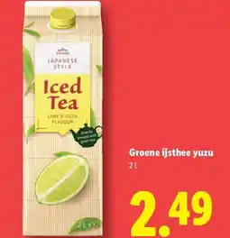 Lidl Groene ijsthee yuzu aanbieding