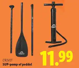 Lidl CRIVIT SUP pomp of peddel aanbieding