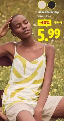 Lidl Linnen damestop aanbieding