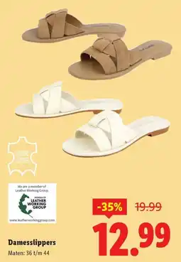 Lidl Damesslippers aanbieding