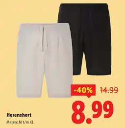 Lidl Herenshort aanbieding