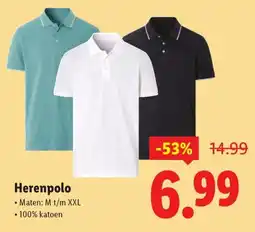 Lidl Herenpolo aanbieding