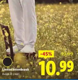 Lidl Linnen herenbroek aanbieding