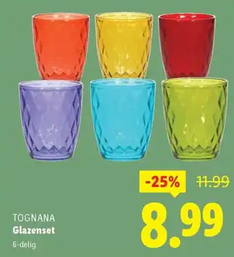Lidl TOGNANA Glazenset aanbieding