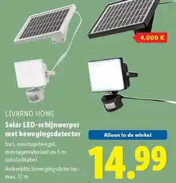 Lidl Solar LED schijnwerper met bewegingsdetector aanbieding