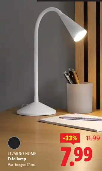 Lidl Livarno home Tafellamp aanbieding