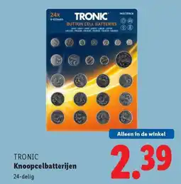 Lidl Tronic Knoopcelbatterijen aanbieding
