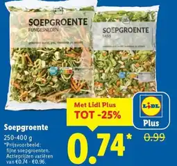 Lidl Soepgroente aanbieding