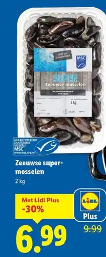 Lidl Zeeuwse mosselen aanbieding