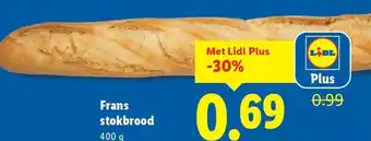 Lidl Frans stokbrood aanbieding