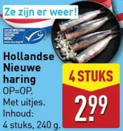 ALDI Hollandse Nieuwe haring aanbieding