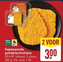 ALDI Gepaneerde gehaktschnitzels aanbieding