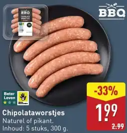 ALDI Chipolataworstjes aanbieding