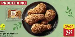 ALDI MY VAY Vegan drumsticks aanbieding