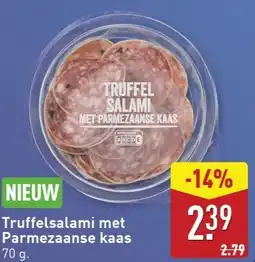 ALDI Truffelsalami met Parmezaanse kaas aanbieding