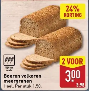 ALDI Boeren volkoren meergranen aanbieding