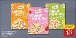 ALDI Golden Bridge Mueslirepen aanbieding