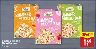 ALDI Golden Bridge Mueslirepen aanbieding