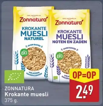 ALDI Zonnatura Krokante muesli aanbieding