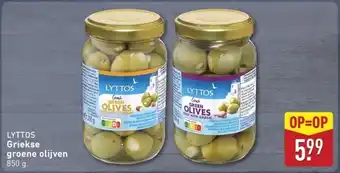 ALDI Lyttos Griekse groene olijven aanbieding