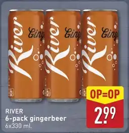 ALDI River 6-pack gingerbeer aanbieding