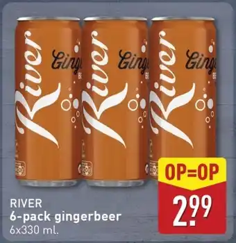 ALDI River 6-pack gingerbeer aanbieding