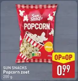 ALDI Sun snacks Popcorn zoet aanbieding