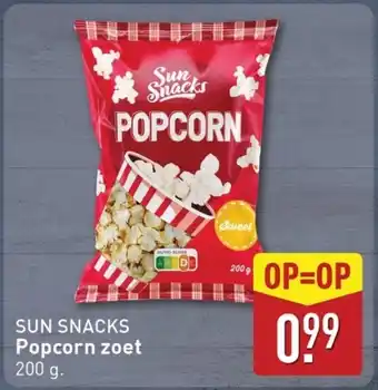 ALDI Sun snacks Popcorn zoet aanbieding