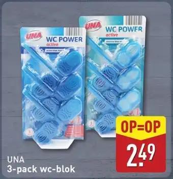 ALDI Una 3 pack wc-blok aanbieding