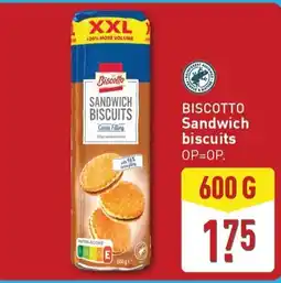 ALDI Biscotto sandwich biscuits aanbieding