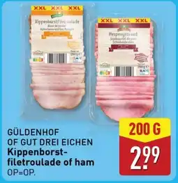ALDI Kippenborst filetroulade of ham aanbieding