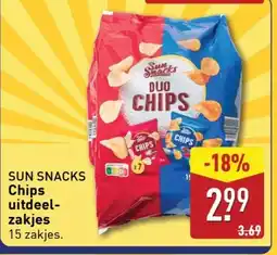 ALDI Sun snacks chips uitdeel zakjes aanbieding