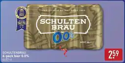 ALDI Schultenbräu 6 pack bier 0.0% aanbieding