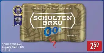 ALDI Schultenbräu 6 pack bier 0.0% aanbieding