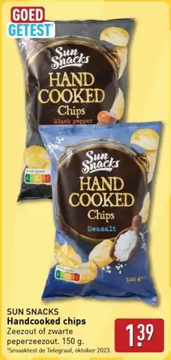 ALDI Sun snacks Handcooked chips aanbieding