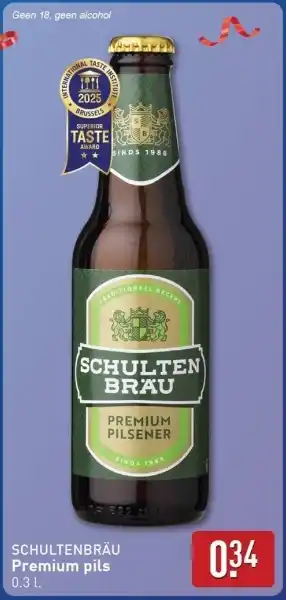 ALDI Schultenbräu Premium pils aanbieding