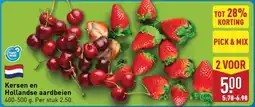 ALDI Kersen en Hollandse aardbeien aanbieding