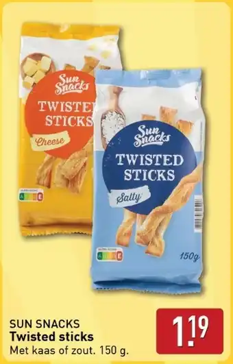 ALDI Sun snacks twisted sticks aanbieding