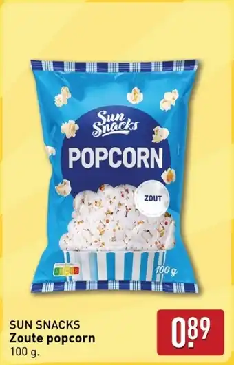 ALDI Sun snacks Zoute popcorn aanbieding