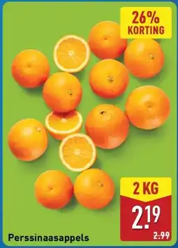 ALDI Perssinaasappels aanbieding