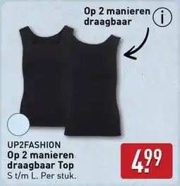 ALDI UP2FASHION Op 2 manieren draagbaar Top aanbieding