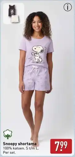 ALDI Snoopy shortama aanbieding