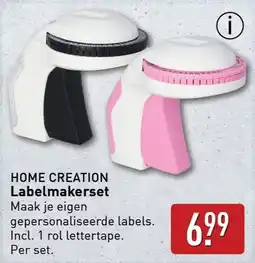 ALDI Home creation Labelmakerset aanbieding