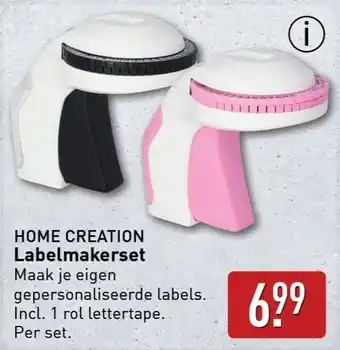 ALDI Home creation Labelmakerset aanbieding