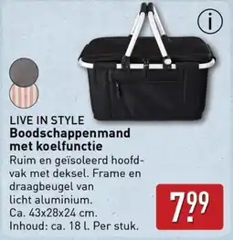 ALDI Live in style Boodschappenmand met koelfunctie aanbieding